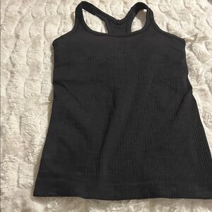 lululemon athletica Black Ribbed Tank Top